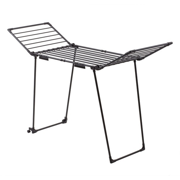 Suszarka balkonowa teleskopowa Konighoffer XXL 190-260 x 61 x 120 cm czarna