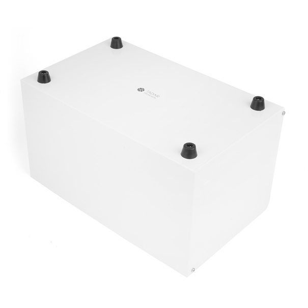Chlebak metalowy Tadar Geometric 35,5 x 21,5 x 21 cm biały