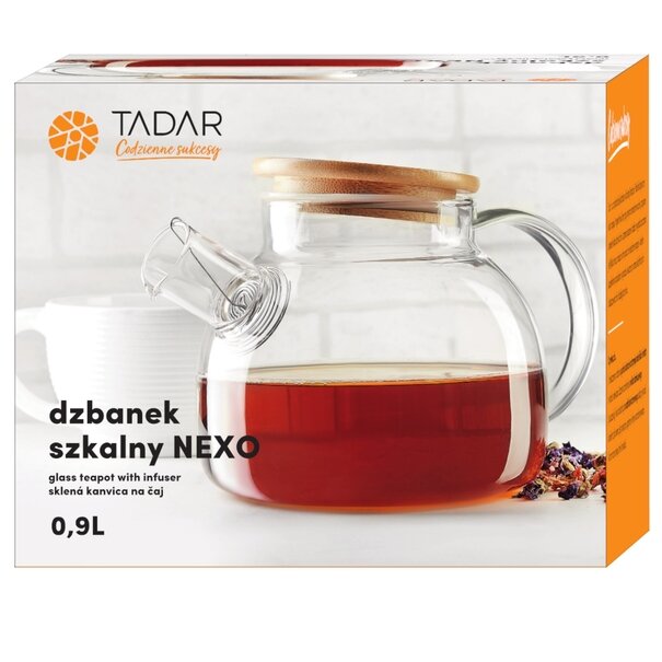 Dzbanek szklany ze spiralą Tadar Nexo 0,9 l