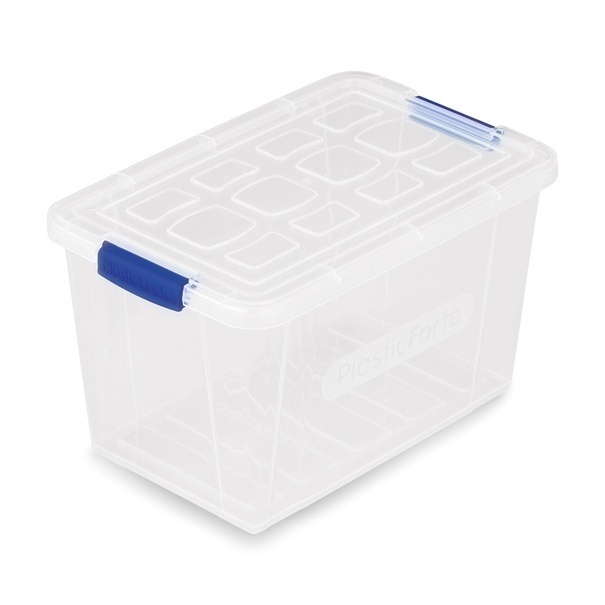 Komplet 2 pojemnik&oacute;w na żywność Plastic Forte Mini 200 ml i 400 ml