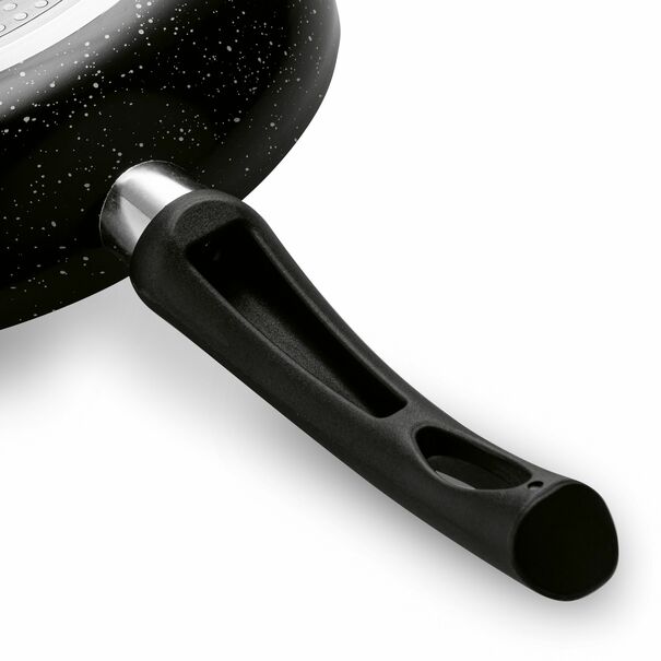 Patelnia marmurkowa non-stick z pokrywką głęboka Tadar Marmara 28 cm