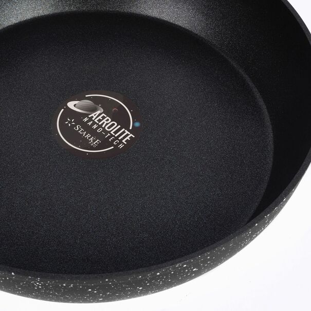 Patelnia na indukcję non-stick z pokrywką Starke Pro Sirius 28 cm głęboka