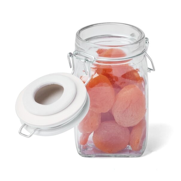 Słoik z klipsem Tadar 250 ml biała ceramiczna pokrywka