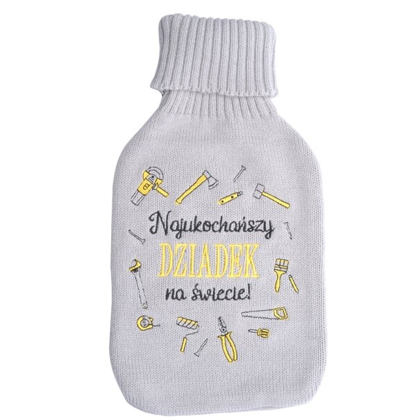 Termofor gumowy i pokrowiec Tadar Dziadek 1,5 l 33 x 18,5 cm