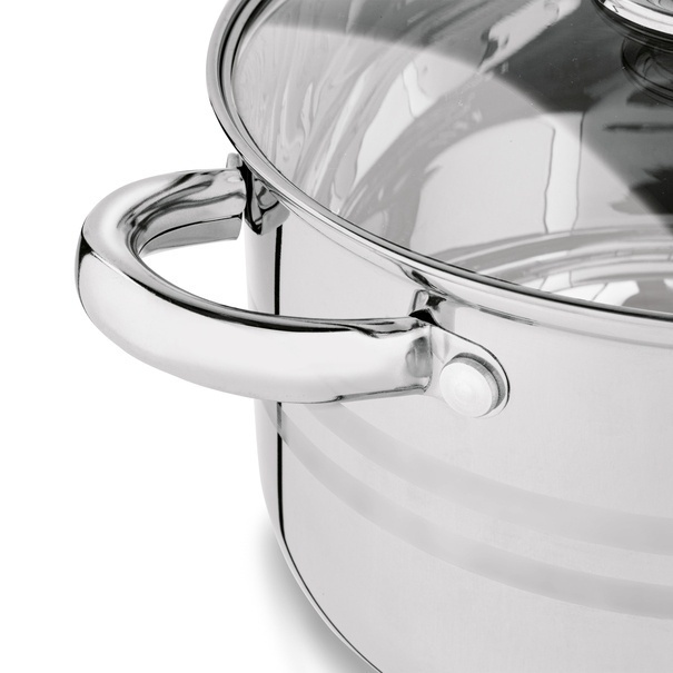 Zestaw garnk&oacute;w na indukcję Konighoffer Bari Silver 6 element&oacute;w