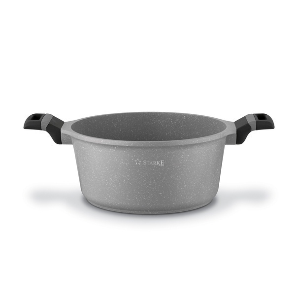 Zestaw garnk&oacute;w na indukcję marmurowych Starke Pro Musse Grey 10 element&oacute;w