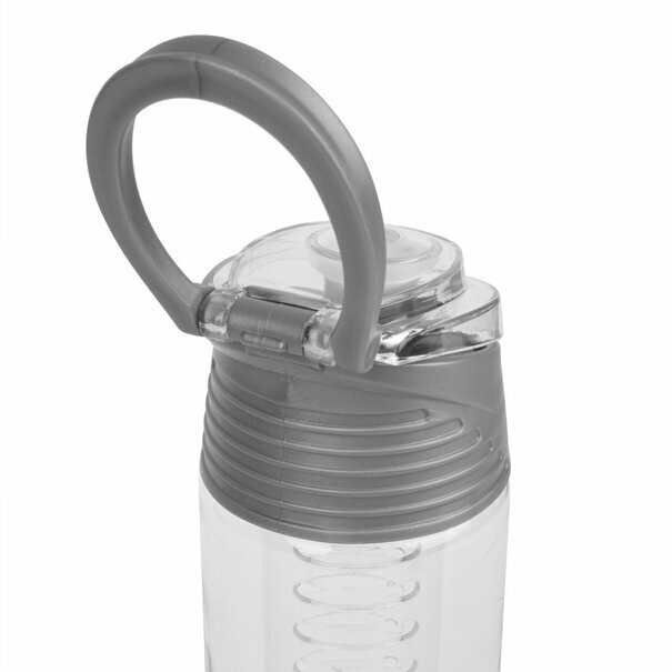 Butelka z wkładem na owoce i l&oacute;d plastikowa Tadar 700 ml szara