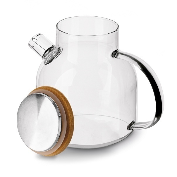 Dzbanek szklany ze spiralą i podgrzewaczem ceramicznym Tadar Nexo 1,3 l