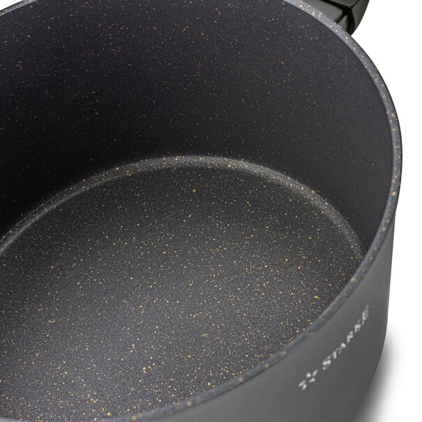 Garnek na indukcję z powłoką marmurową Starke Pro Dark Gold 6 l