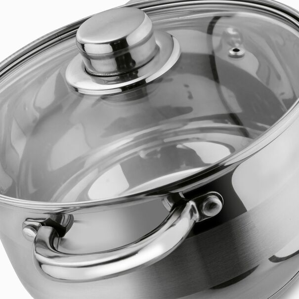 Garnek ze stali nierdzewnej Tadar Luzon 2,3 l z pokrywką