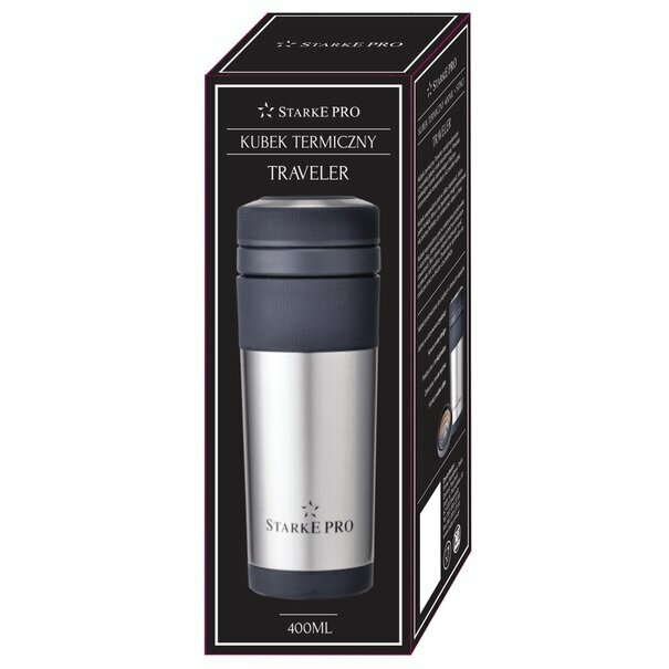 Kubek termiczny z sitkiem Starke Pro Traveler 400 ml