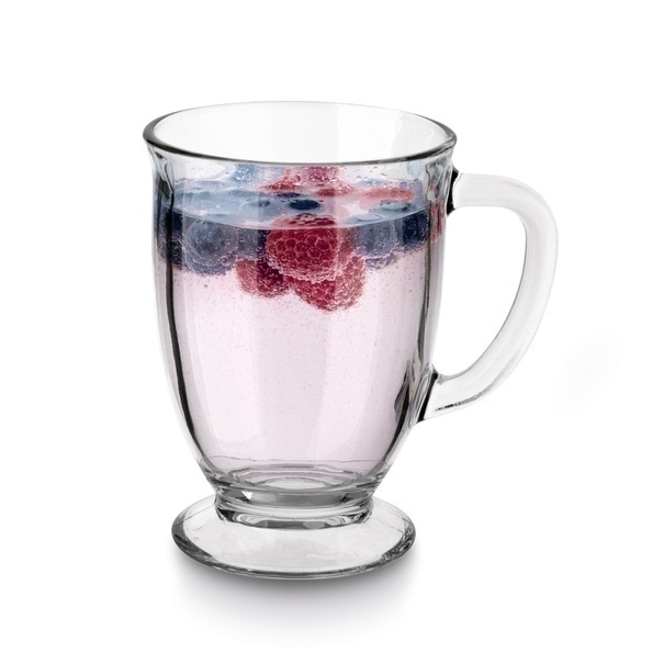 Kubki szklane Tadar Carlo 450 ml 6 sztuk i 6 zaparzaczy do herbaty