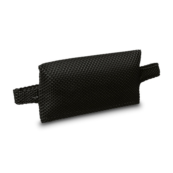 Leżanka leżak ogrodowy plażowy Tadar 6 pozycji 63 x 182 x 55 cm czarny