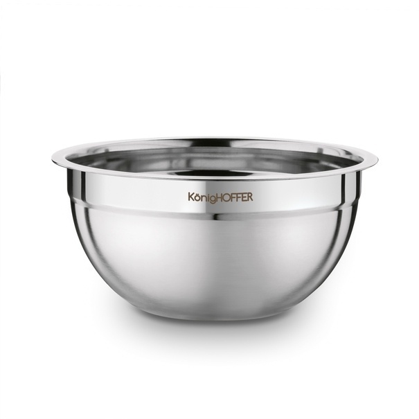 Miski nierdzewne z pokrywkami Konighoffer 16 cm 20 cm 24 cm satyna