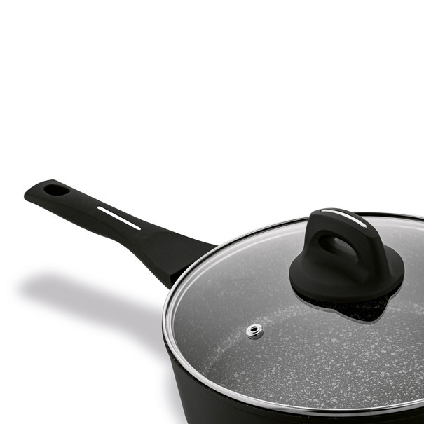 Patelnia indukcyjna głęboka non-stick z pokrywką Starke Pro Sesar 26 cm