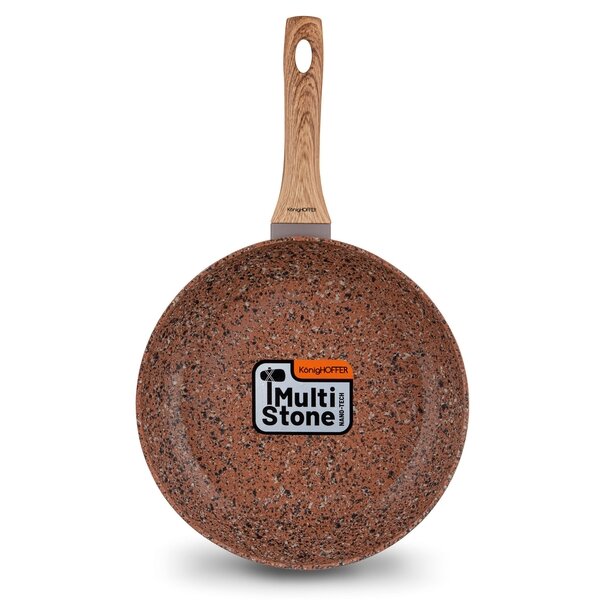 Patelnia na indukcję granitowa Konighoffer Brown Rock 28 cm