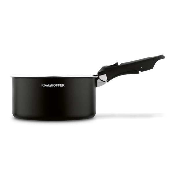 Zestaw garnk&oacute;w z odpinaną rączką Konighoffer Spinel Black 4 elementy indukcja