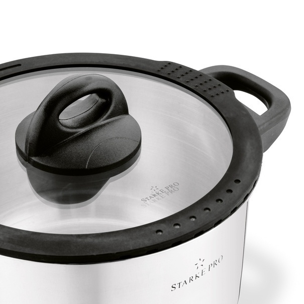 Garnek nierdzewny z pokrywką Starke Pro Sante 2,7 l