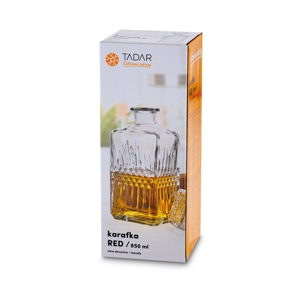 Karafka szklana Tadar Red 850 ml