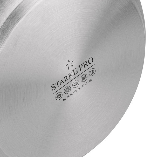 Patelnia stalowa na indukcję Starke Pro Gastro 24 cm