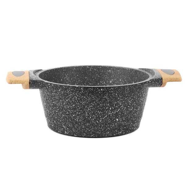 Zestaw garnk&oacute;w i patelni granitowych Starke Pro Ashen Granite 9 element&oacute;w i 5 miarek
