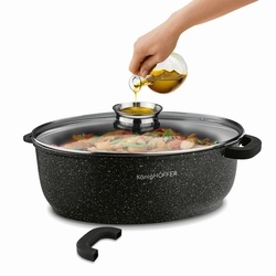 Brytfanna aluminiowa z aromatyzerem Konighoffer Pollo 8 l owalna