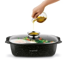 Brytfanna aluminiowa z powłoką ceramiczną i aromatyzerem Konighoffer Kingstone 5,5 l
