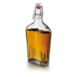 Butelka płaska z klipsem Tadar 450 ml