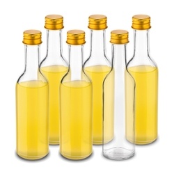 Butelki szklane Tadar Anis 100 ml złote zakrętki 6 sztuk