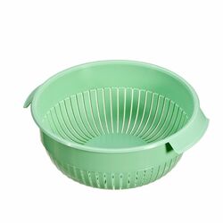 Cedzak durszlak kuchenny Great Plastic 27 x 11,5 cm zielony