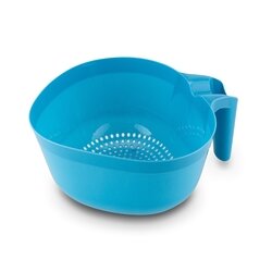 Cedzak durszlak kuchenny z rączką Great Plastic 26 x 22,5 x 11,5 cm niebieski