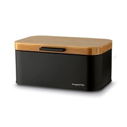 Chlebak stalowy Konighoffer Capri 30,5 x 18 x 14 cm czarny