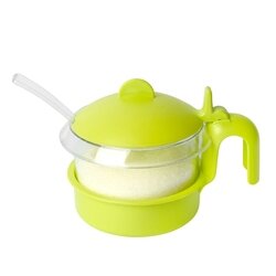 Cukierniczka okrągła z łyżeczką Hega 450 ml mix kolor&oacute;w