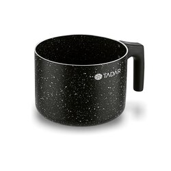 Garnek do mleka marmurkowy Tadar Marmara Black 1,5 l bez indukcji