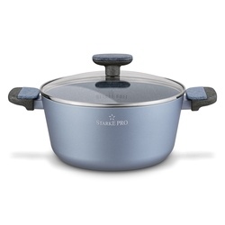 Garnek na indukcję non stick z pokrywką Starke Pro Double 4,4 l