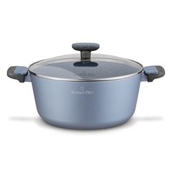 Garnek na indukcję non stick z pokrywką Starke Pro Double 6,6 l