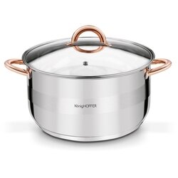 Garnek na indukcję ze stali nierdzewnej Konighoffer Faro Copper 9,2 l