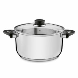 Garnek ze stali nierdzewnej Tadar Basic 24 cm z pokrywką 5,7 l