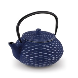 Imbryk do herbaty z zaparzaczem żeliwny Konighoffer Hanako Silver 0,8 l granatowy