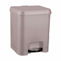 Kosz na śmieci z pedałem Great Plastic Bin 7 l szaro beżowy