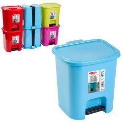 Kosz na śmieci z pedałem Plastic Forte Cube 7,5 l mix kolorów