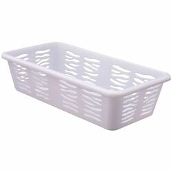 Koszyk plastikowy uniwersalny Branq Zebra 19,7 x 10 x 5 cm biały