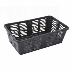 Koszyk plastikowy uniwersalny Branq Zebra 25 x 15,8 x 8,1 cm antracytowy
