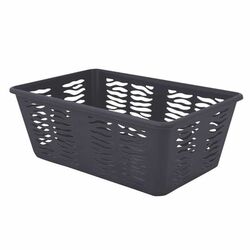 Koszyk plastikowy uniwersalny Branq Zebra 30 x 20 x 11,1 cm antracytowy