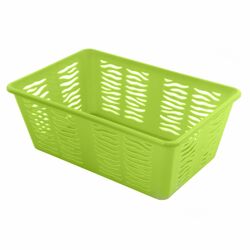 Koszyk plastikowy uniwersalny Branq Zebra 30 x 20 x 11,1 cm zielony