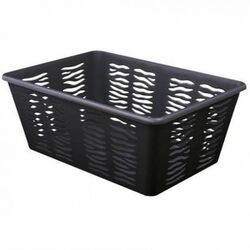 Koszyk plastikowy uniwersalny Branq Zebra 36,4 x 25,4 x 14,5 cm antracytowy