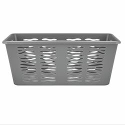 Koszyk plastikowy uniwersalny Branq Zebra 36,4 x 25,4 x 14,5 cm szary
