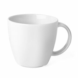 Kubek do kawy i herbaty porcelanowy Lubiana Victoria 350 ml biały