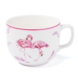 Kubek porcelanowy Tadar Flamingo Jumbo 450 ml