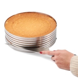 Obręcz do cięcia biszkoptu regulowana Tadar 24-26 cm